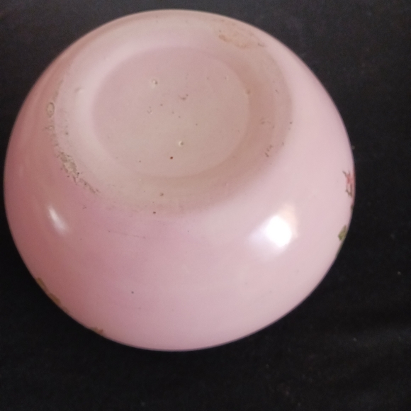 Granny Cottage core flower frog vase design pink roses - Picture 7 of 7